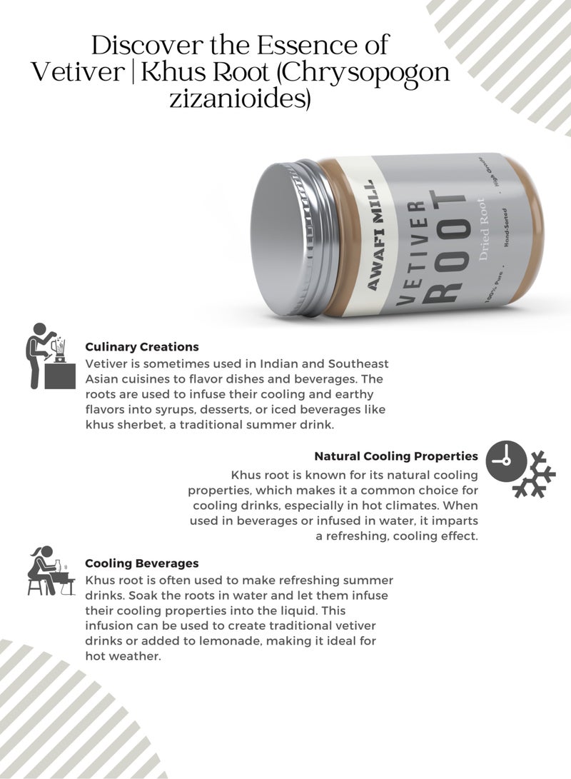 Awafi Mill Vetiver Root | Natural Khus Root | Pure, Aromatic, and Versatile Root