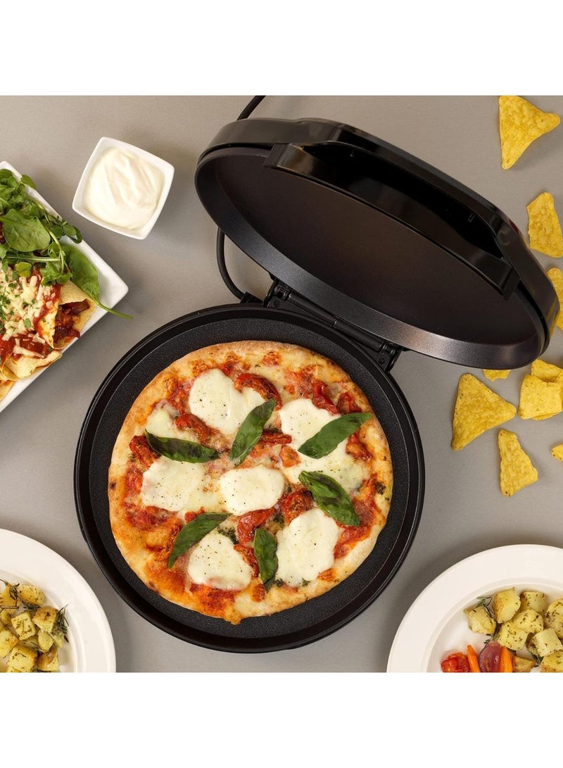 Multifunction Electric Pan, Cookie Maker & Pizza Maker with Non-Stick Surface, Adjustable Temperature Control, Perfect for Baking, Grilling, Frying, and Cooking – Ideal for Homemade Pizzas, Crepes, Cookies, and More