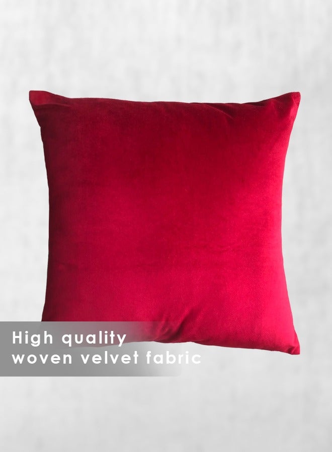 Beautiful Modern Abstract| Nordic Style| Fully Embroidered  Throw Pillow Cover | 100% Linen Ground with Woven Velvet Back Fabric Suitable For Both TheSides | Revamp Your Luxury Bedrooms Livingrooms Patios Rooftops Indoor Gardens and Sofas | 50cm x 50cm |Conceal Zip Closure