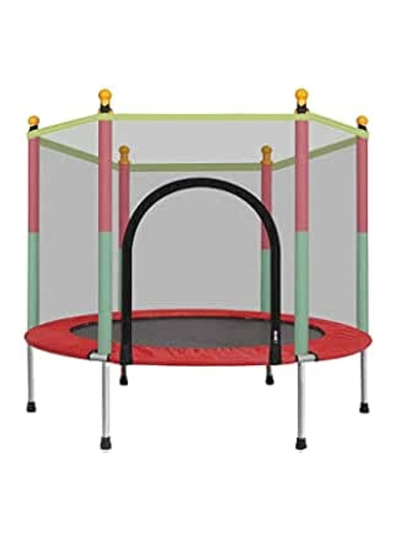 Indoor Trampoline Kids Adult Bouncer Baby Jumper Children Bouncers Guardrail Fitness Thick Spring Anti-Skid Shock Absorption - Toddler Outdoor Safety Enclosure Net Basketball Hoop Baby Toys