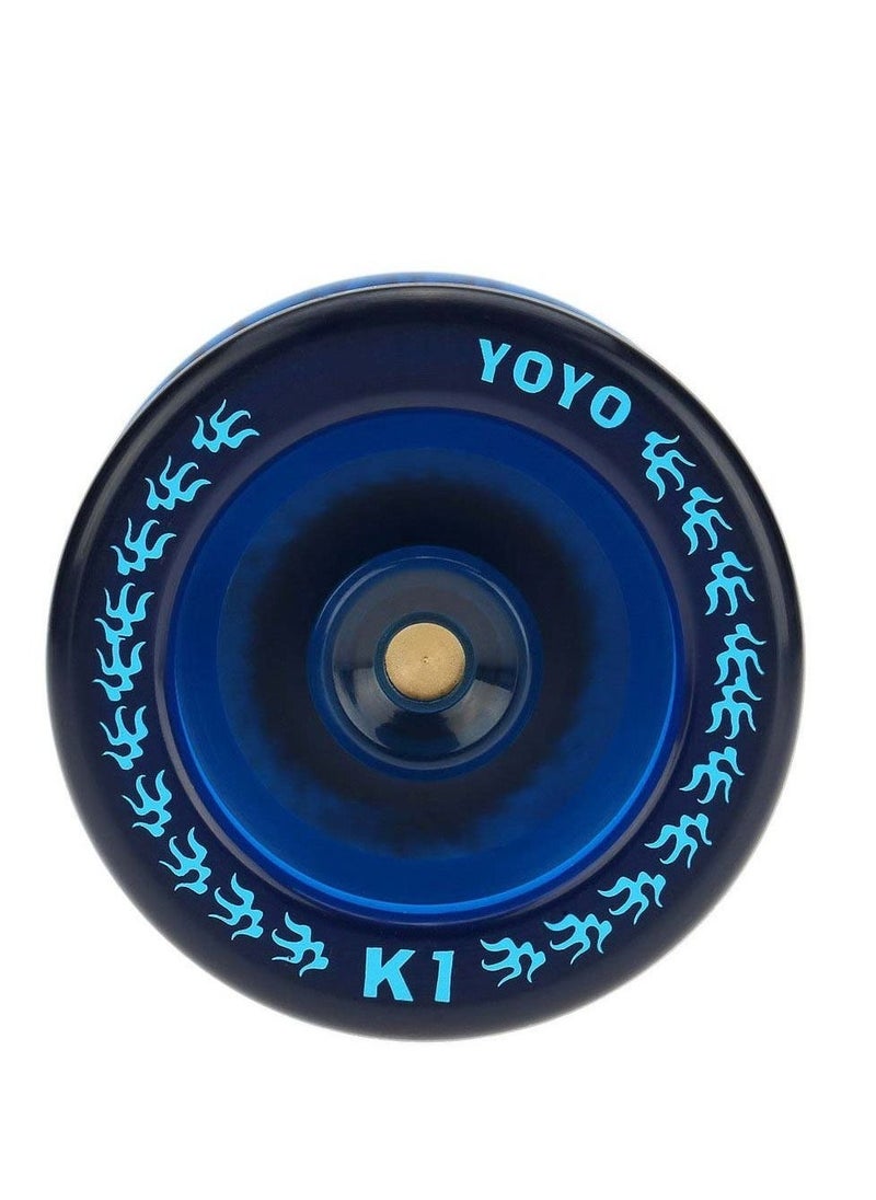 Responsive YoYo K1-Plus with Yoyo Bag and 5 Yoyo Strings and Yo-Yo Glove Gift Blue