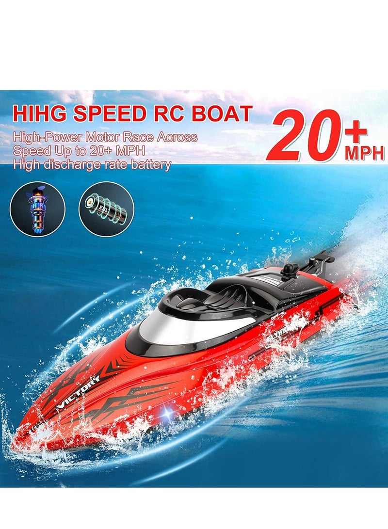 Hj811 Fast Speed RC Boat 20+MPH Electric Racing Boat Hobby RTR Adults Kids Outdoor Toy