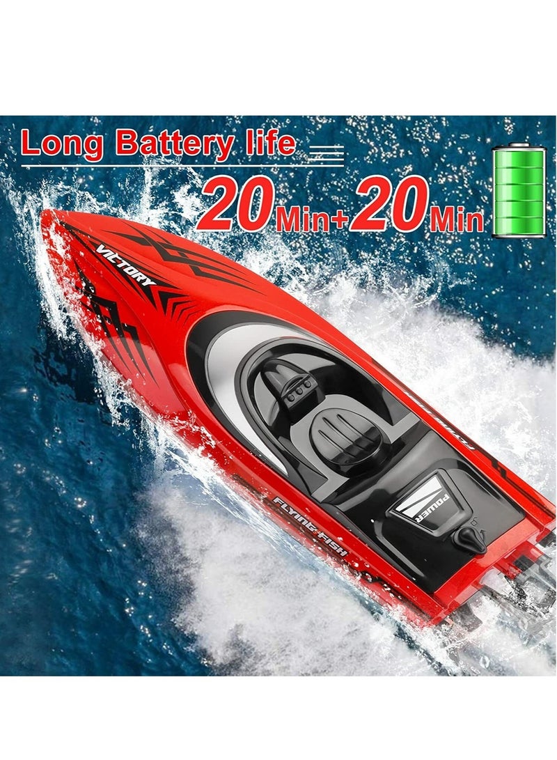 Hj811 Fast Speed RC Boat 20+MPH Electric Racing Boat Hobby RTR Adults Kids Outdoor Toy