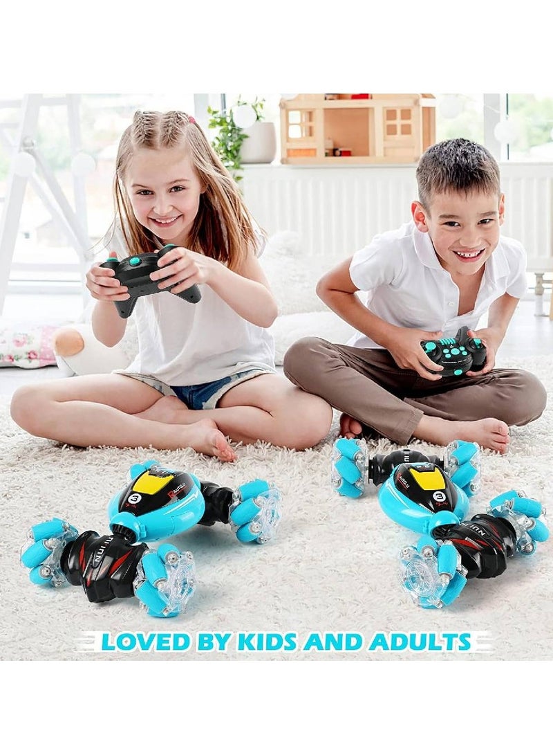 RC Cars Gesture Sensing Stunt Car - Best Gifts for Boys 6-12 Year Old 360° Rotating 4WD Remote Control Transform 2.4Ghz Hand Controlled Car Birthday Presents for Kids