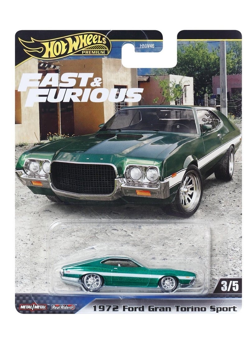 HotWheels Premium Fast & Furious - 1972 Ford Gran Torino Sports