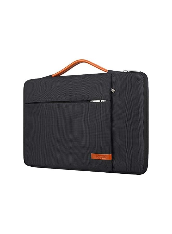 360° Protective Laptop Sleeve Case for 16 inch New MacBook Pro M3 Pro/Max M2 M1 Pro/Max A2991 A2780 A2485 A2141 2023-2019, 15 inch Surface Laptop 5/4/3/2/1 Computer Bag Water Resistant, Black