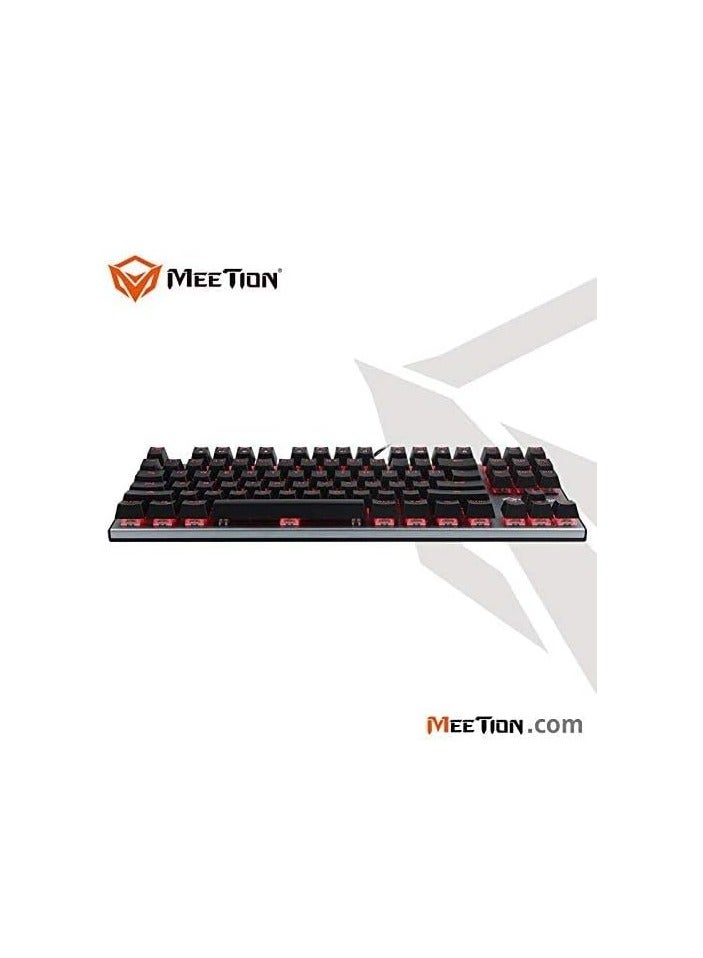 Meetion TKL RGB Backlit Multimedia Blue Switch Mechanical Gaming Keyboard MK04