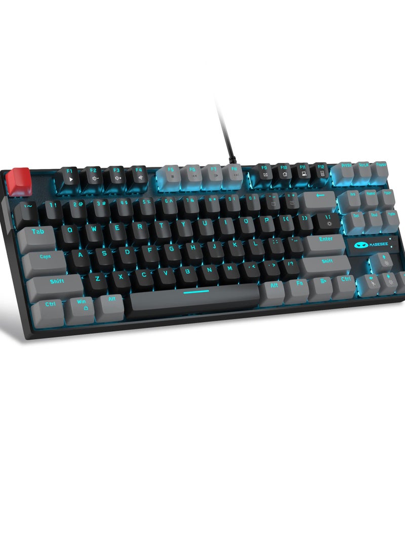 75% Mechanical Gaming Keyboard (Black Grey/Red Switch)