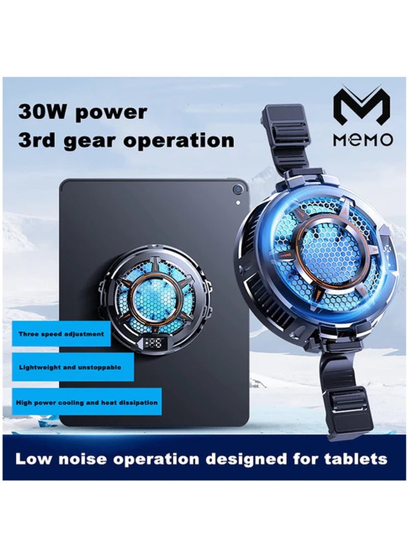 CX05 Tablet Magnetic Gaming Cooler Tablet iPad Radiator Mute And Maximum Cooling Fan Temperature Display