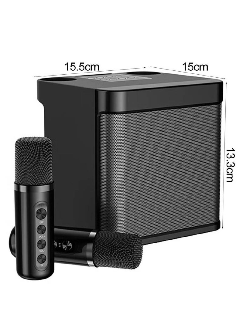 1 Set Bluetooth Speaker with Microphone 5.0 USB Charging Wireless Speakers with Bluetooth Surround Sound Portable Speaker for Smart TV Microphone with Speaker for Singing