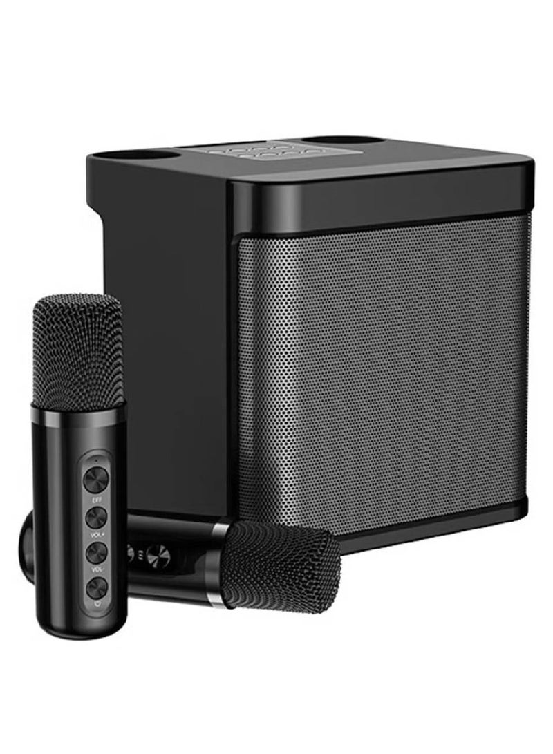 1 Set Bluetooth Speaker with Microphone 5.0 USB Charging Wireless Speakers with Bluetooth Surround Sound Portable Speaker for Smart TV Microphone with Speaker for Singing