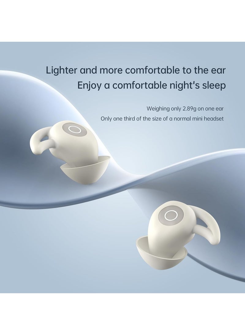 Invisible Sleep Headphones, Noise Blocking Bluetooth Headset, Compact Design for Side Sleepers, Immersive Audio Spatialized Sound (Grey)