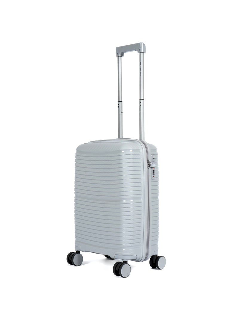 Unbreakable Travel Luggage Set with Hand Carry Trolley and Suitcases Featuring Double Spinner Wheels