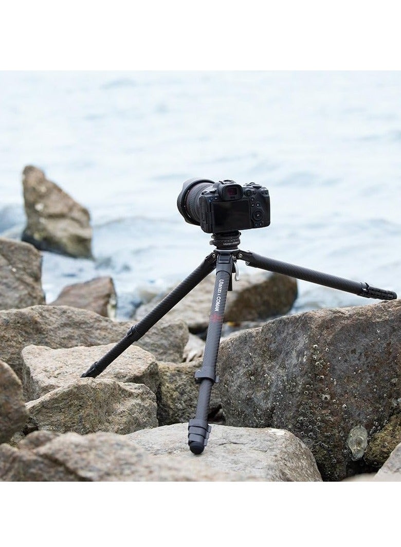 Ulanzi Zero F38 Carbon Tripod Travel 3 Way Head Camera Lightweight 5 Levels of Telescop F38 Quick Shoe Included Compatible with Arca Switzerland 1.5 inches (38 mm) Standard Smartphone