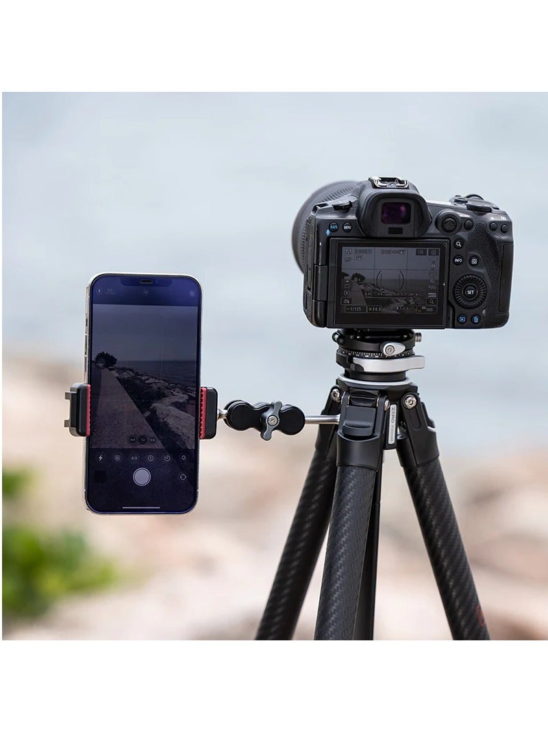 Ulanzi Zero F38 Carbon Tripod Travel 3 Way Head Camera Lightweight 5 Levels of Telescop F38 Quick Shoe Included Compatible with Arca Switzerland 1.5 inches (38 mm) Standard Smartphone