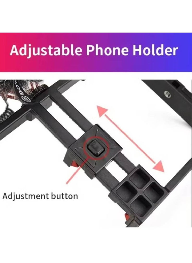 MT-33 Phone Stand Tripod ABS Video Recording Vlog Mobile Phone Rig Cage