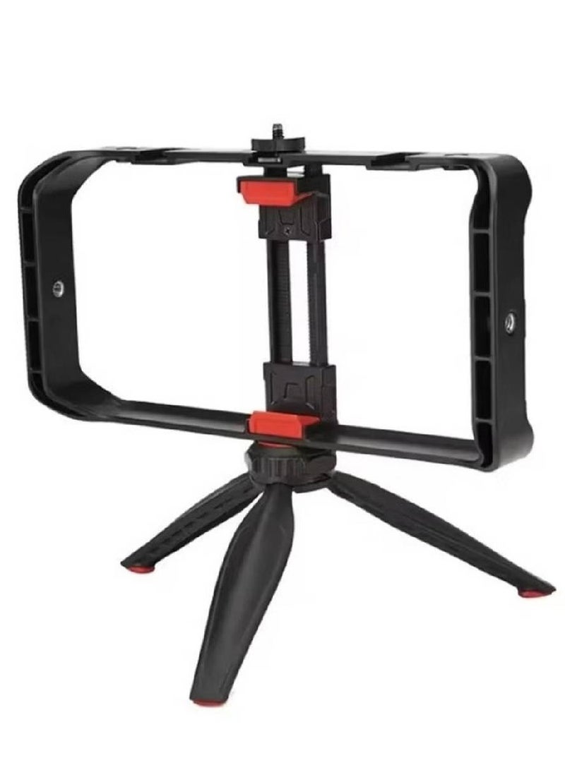 MT-33 Phone Stand Tripod ABS Video Recording Vlog Mobile Phone Rig Cage