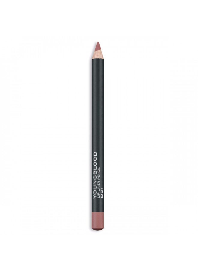 Youngblood Clean Luxury Cosmetics Lip Liner Pencil, Malt | Long Lasting Creamy Matte Lip Liner Pencil | Cruelty Free, Paraben Free, Gluten Free, Vegan