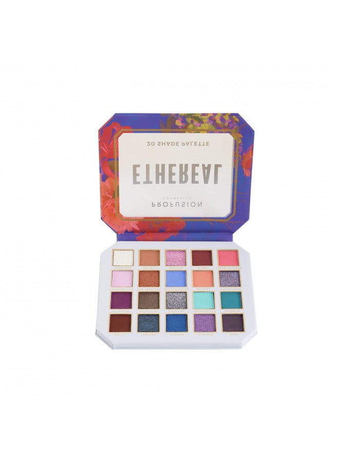 Profusion Cosmetics Ethereal 20-Shade Multi-Finish Palette- Let your Creativity Blossom with the Eyeshadow Palette