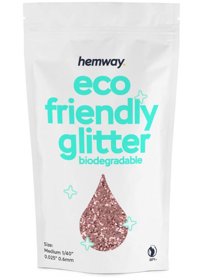 Hemway Eco Friendly Biodegradable Glitter 100g / 3.5oz Bio Cosmetic Safe Sparkle Vegan for Face, Eyeshadow, Body, Hair, Nail and Festival Makeup, Craft - Chunky (1/40