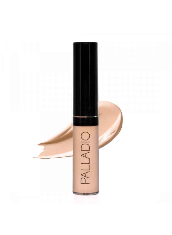 Palladio Liquid Concealer, Medium Coverage, Lightweight and Buildable Formula for Seamless Coverage, Conceals Imperfections, Brightens Skin, and Lasts All Day, Beige