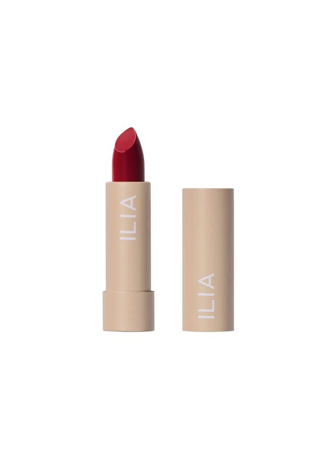 ILIA - Color Block Lipstick | Non-Toxic, Vegan, Cruelty-Free, Clean Makeup (True Red (Real Red With Cool Undertones)