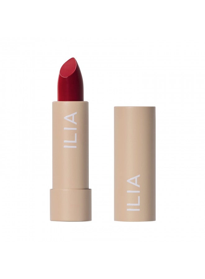 ILIA - Color Block Lipstick | Non-Toxic, Vegan, Cruelty-Free, Clean Makeup (True Red (Real Red With Cool Undertones)