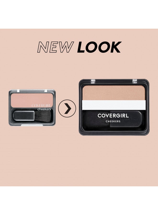 COVERGIRL - Cheekers Blush, Soft, blendable, lightweight formula, easy & natural look, 100% Cruelty-Free