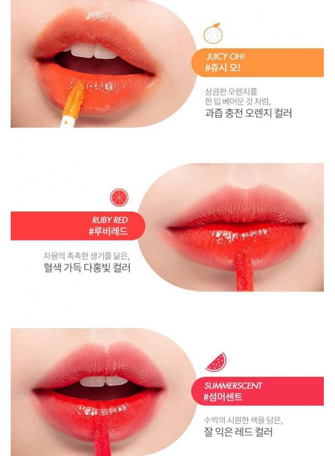 [rom&nd] Glasting Water Tint 8 colors | Vivid color, Glossy Finish, Long-lasting, moisturizing, Highlighting, Natural-beauty | Lip Tint for Daily Use, K-beauty | 4g/0.14oz No.08 ROSE STREAM