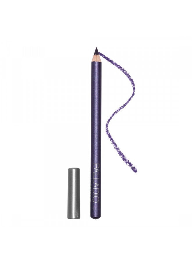 Palladio Wooden Eyeliner Pencil, Thin Pencil Shape, Easy Application, Firm yet Smooth Formula, Perfectly Outlined Eyes, Contour and Line, Long Lasting, Rich Pigment, Lavender