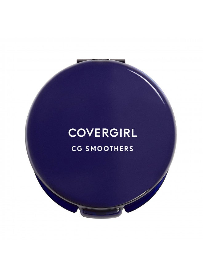 COVERGIRL Smoothers Pressed Powder, Translucent Medium 715, 0.32 Ounce (Packaging May Vary) Powder Makeup with Chamomile