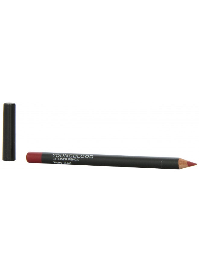 Youngblood Clean Luxury Cosmetics Lip Liner Pencil, Truly Red | Long Lasting Creamy Matte Lip Liner Pencil | Cruelty Free, Paraben Free, Gluten Free, Vegan