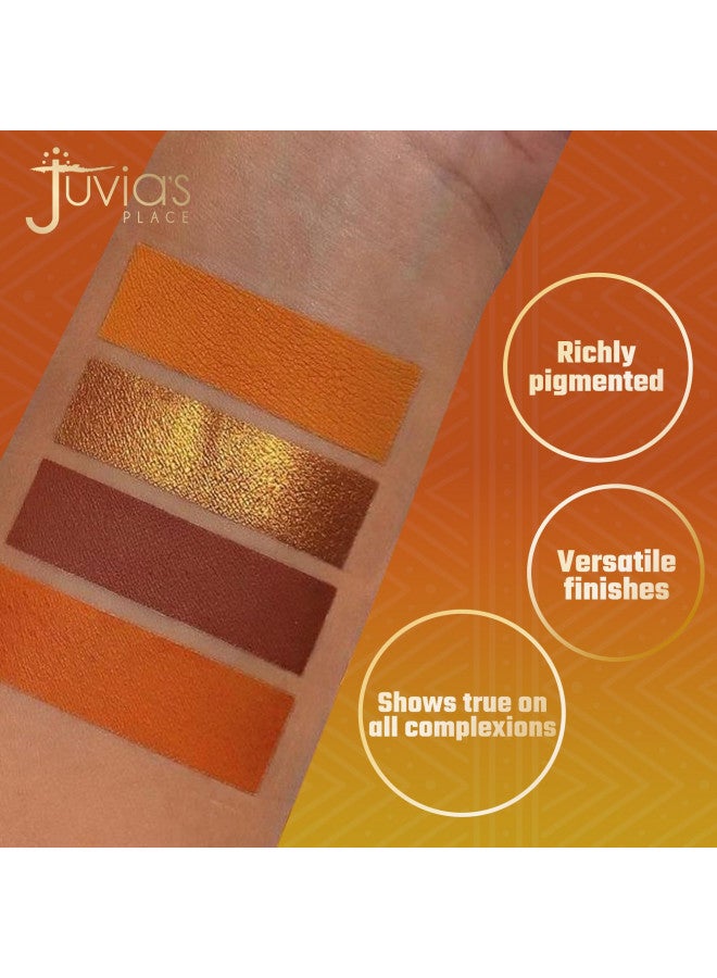 Juvia's Place Rebel Quad Honey Eyeshadow Palette - Professional Eye Makeup, Pigmented Eyeshadow Palette, Makeup Palette for Eye Color & Shine, Pressed Eyeshadow Cosmetics, Shades of 4