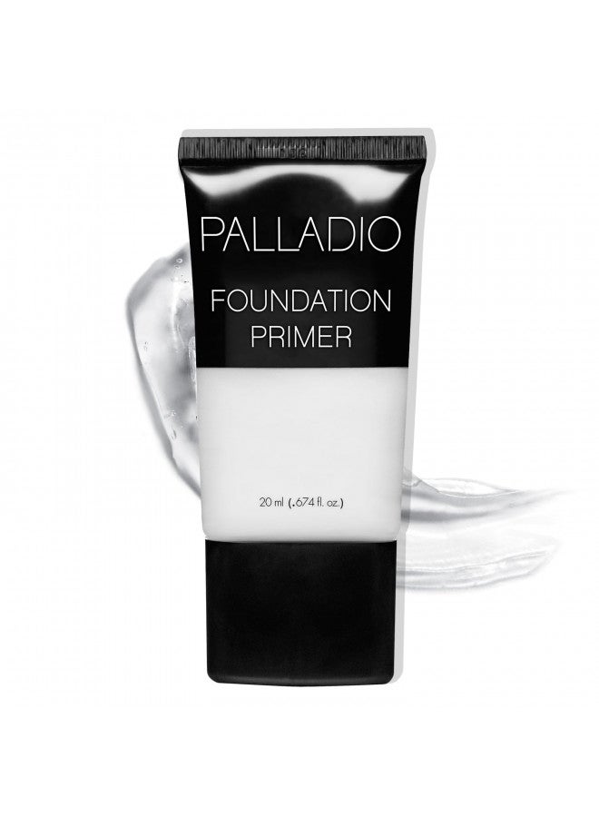 Palladio Foundation Primer, Lightweight and Velvety Primer with Aloe Vera and Chamomile, Wear Alone or As Foundation Base, Minimizes Fine Lines and Pores, Helps Makeup Last Longer, 0.674 oz