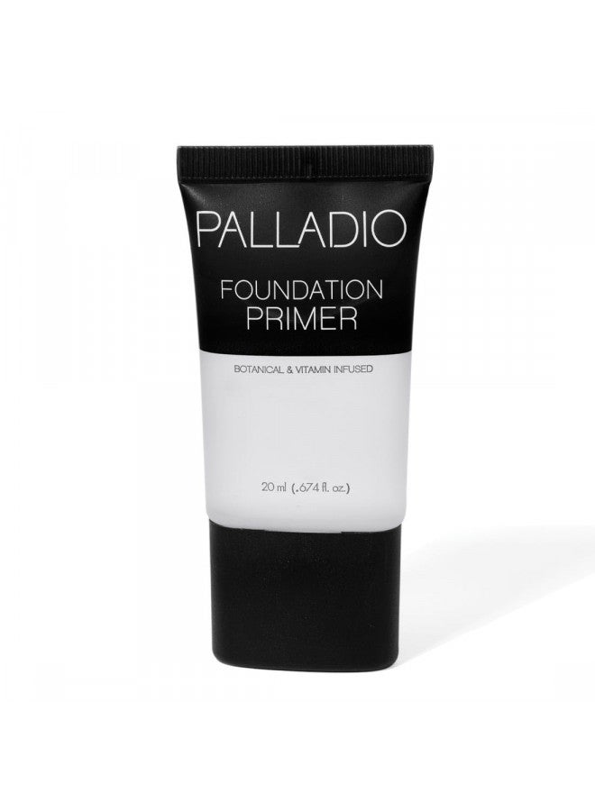 Palladio Foundation Primer, Lightweight and Velvety Primer with Aloe Vera and Chamomile, Wear Alone or As Foundation Base, Minimizes Fine Lines and Pores, Helps Makeup Last Longer, 0.674 oz