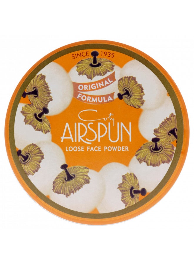 Coty AIRSPUN Face Powder, Naturally Neutral, 2.3 Oz, Natural Tone Loose Face Powder, for Setting Makeup or Foundation, Lightweight, Long Lasting, Pack of 1