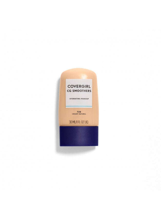 COVERGIRL Smoothers Hydrating Makeup Foundation, Creamy Natural (packaging may vary) , 1 Fl Oz (Pack of 1)