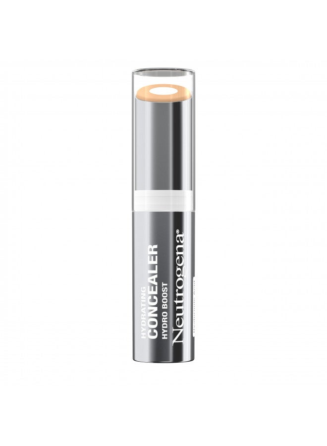 Neutrogena Hydro Boost Hydrating Concealer Stick for Dry Skin, Oil-Free, Lightweight, Non-Greasy and Non-Comedogenic Cover-Up Makeup with Hyaluronic Acid, 10/Fair, 0.12 Oz