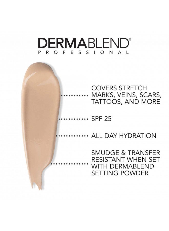 Dermablend Leg and Body Makeup Foundation with SPF 25, 0N Fair Nude, 3.4 Fl. Oz.