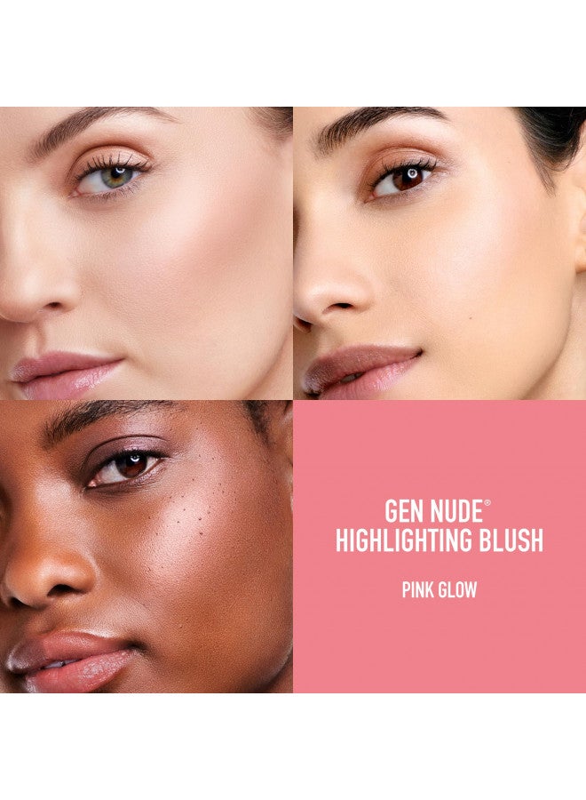 bareMinerals Gen Nude Highlighting Blush, 2-in-1 Blush + Highlighter Hybrid, Silky Blendable Makeup, All-Day Wear, Talc Free, Vegan