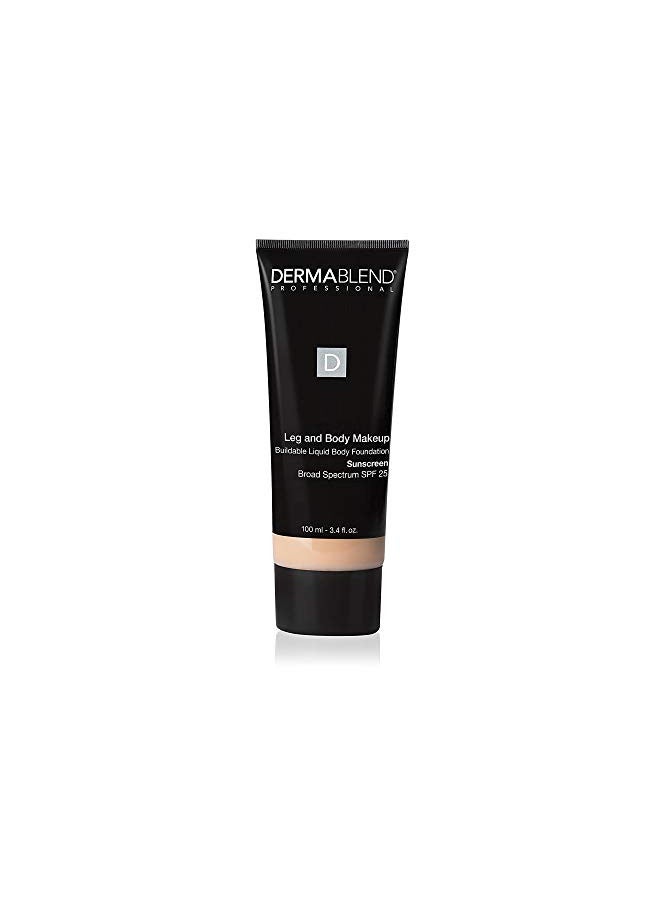 Dermablend Leg and Body Makeup Foundation with SPF 25, 10N Fair Ivory, 3.4 Fl. Oz.