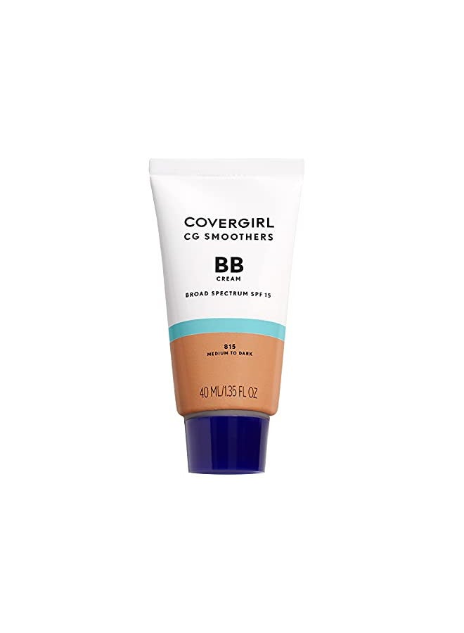 COVERGIRL Smoothers Lightweight BB Cream, Medium to Dark 815, 1.35 oz (Packaging May Vary) Lightweight Hydrating 10-In-1 Skin Enhancer with SPF 21 UV Protection