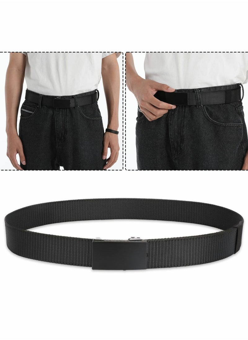 Durable Nylon Canvas Belt with Sturdy Metal Buckle for Outdoor Activities and Sports, 1.5