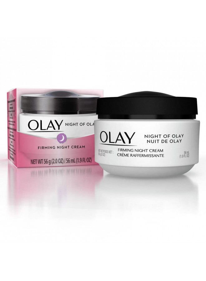 Olay Firming Night Cream, 1.9 Fl Oz (Pack of 3) - Packaging May Vary