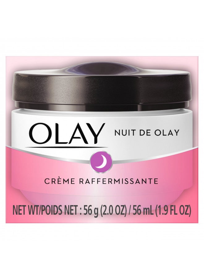 Olay Firming Night Cream, 1.9 Fl Oz (Pack of 3) - Packaging May Vary