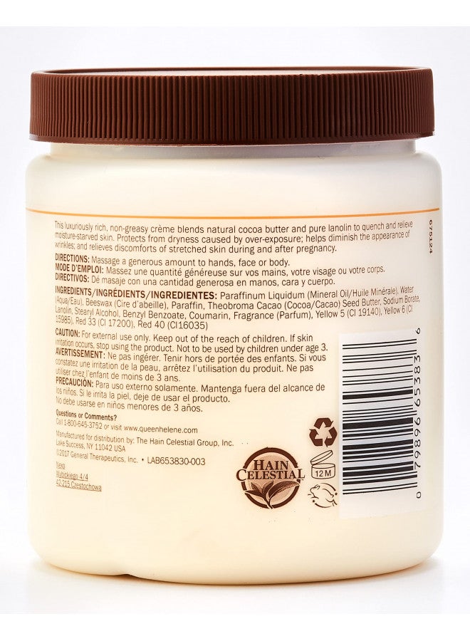 Queen Helene Natural Cocoa Crème, Cocoa Butter, 15 Ounce