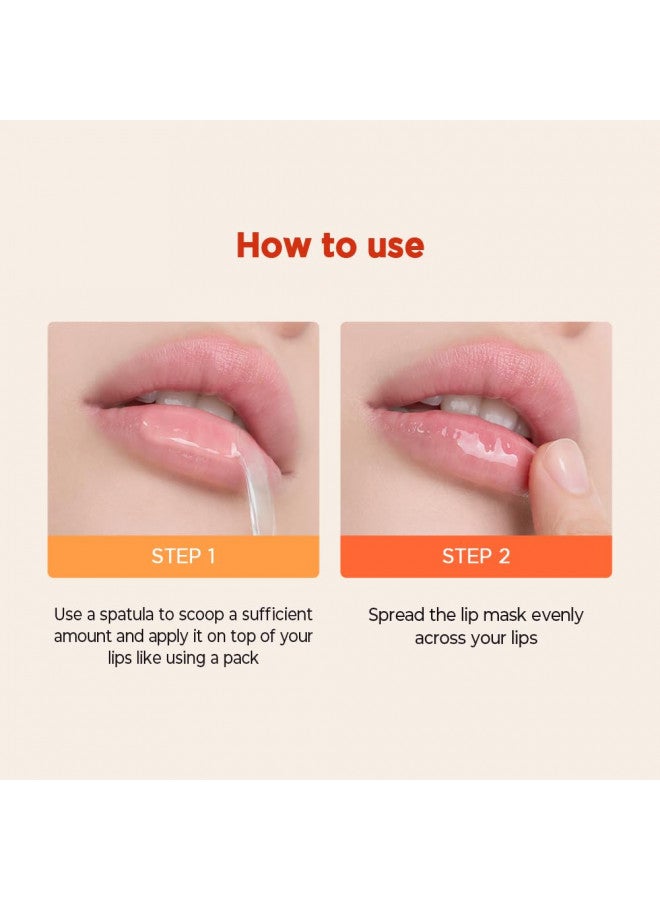 TOCOBO Vita Glazed Lip Mask 20ml / 109.5g, Super moisturizing night lip care, glazed and easy washable texture that melts into lips
