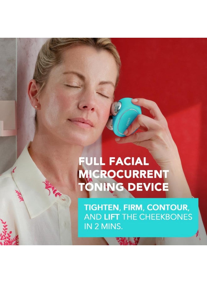 FOREO Bear Microcurrent Facial Device - Face Sculpting Tool - Instant Face Lift - Firm & Contour - Non-Invasive - Increases Absorption of Facial Skin Care Products - Mint