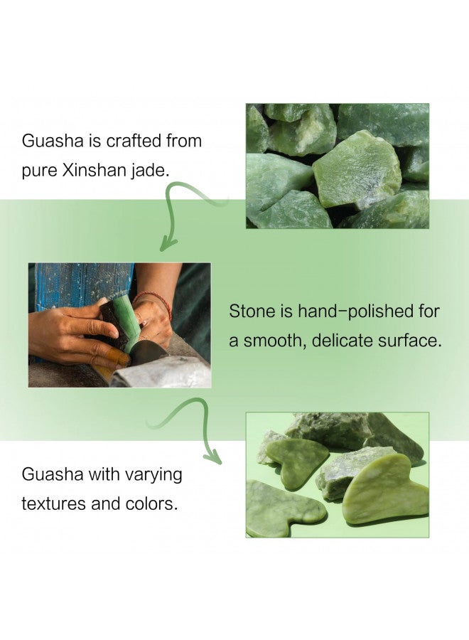 huefull Gua Sha Facial Tool for Face and Body, Gua Sha for Self Care, Guasha Tool Tensions Relief and Reducing Puffiness, Skin Care Gift for Men/Woman