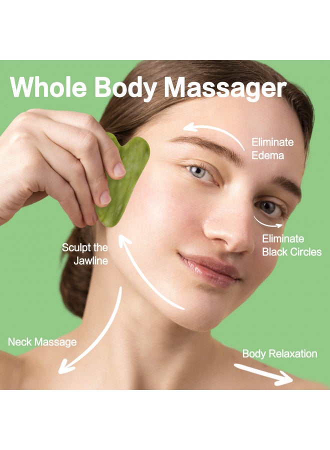 huefull Gua Sha Facial Tool for Face and Body, Gua Sha for Self Care, Guasha Tool Tensions Relief and Reducing Puffiness, Skin Care Gift for Men/Woman